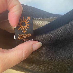 Sheer over sheer dress. Jean Paul Gaultier